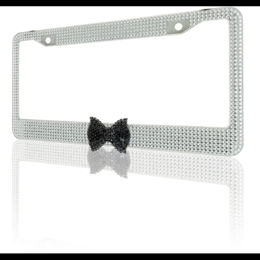 Crystal Diamond Rhinestone Bling License Plate Frame